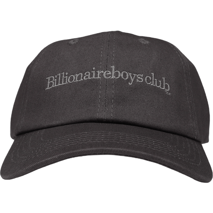 Serif Logo Curved Visor Cap Black