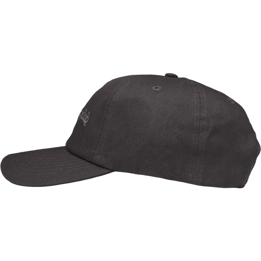Serif Logo Curved Visor Cap Black