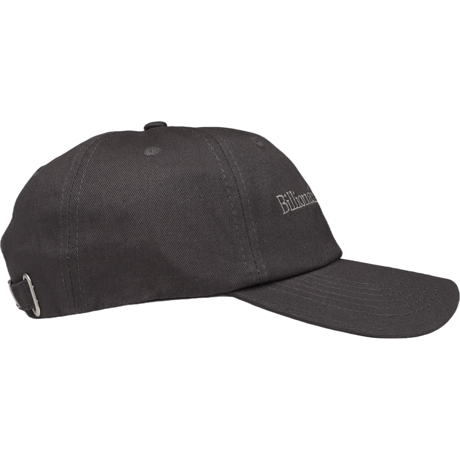 Serif Logo Curved Visor Cap Black
