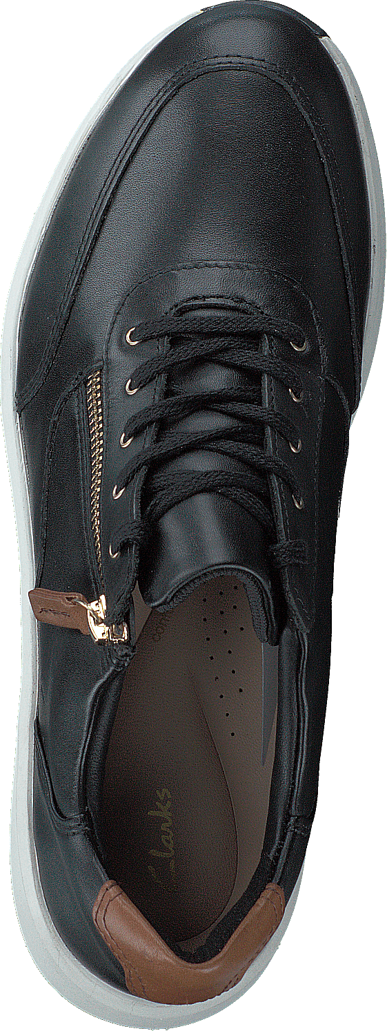 Un Rio Zip Black Leather