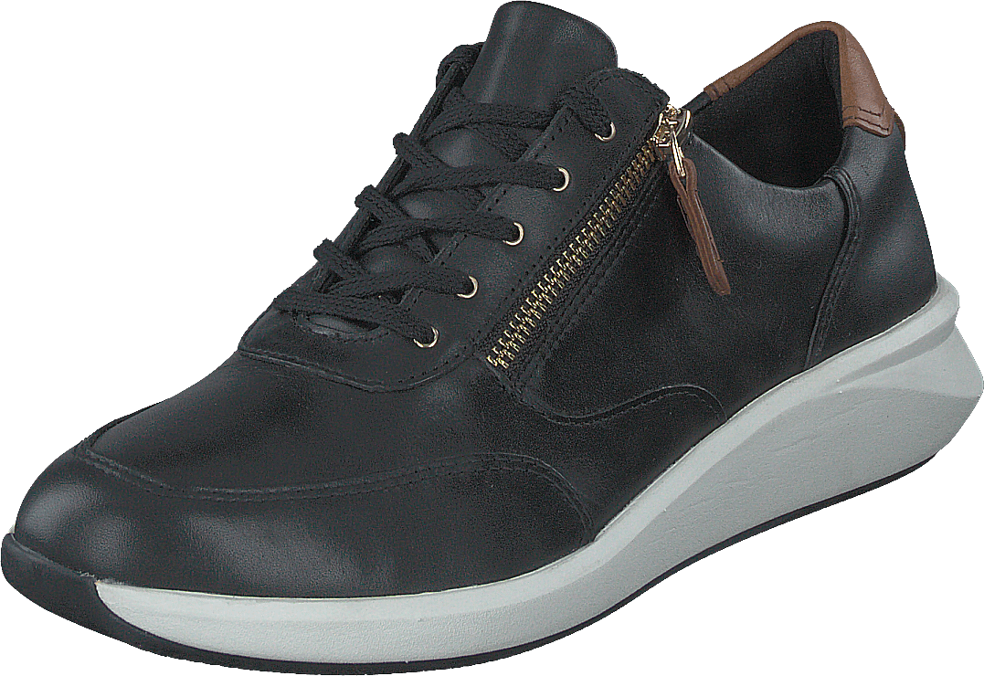 Un Rio Zip Black Leather