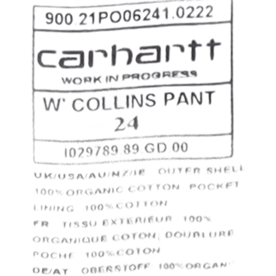 W' Collins Pant Black