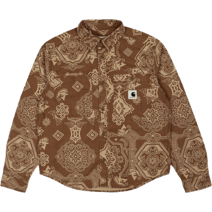 Camicia W' L/s Verse Stampa Verse, Hamilton Brown
