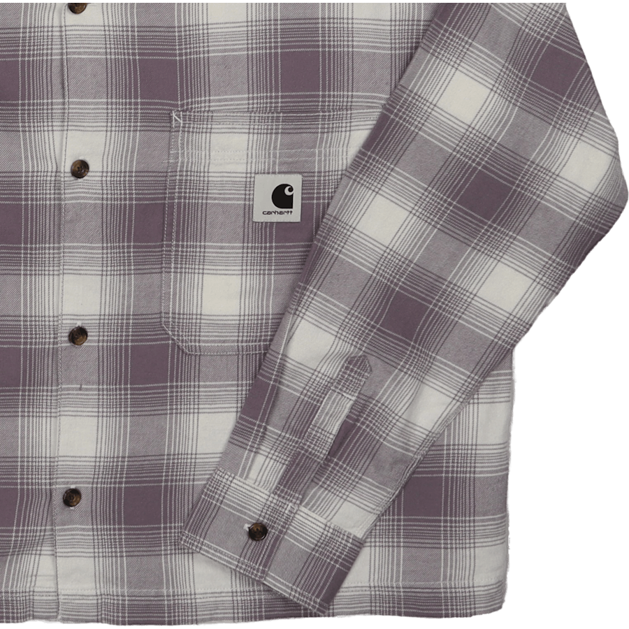 W' L/s  Deaver Shirt Deaver Check, Misty Thistle
