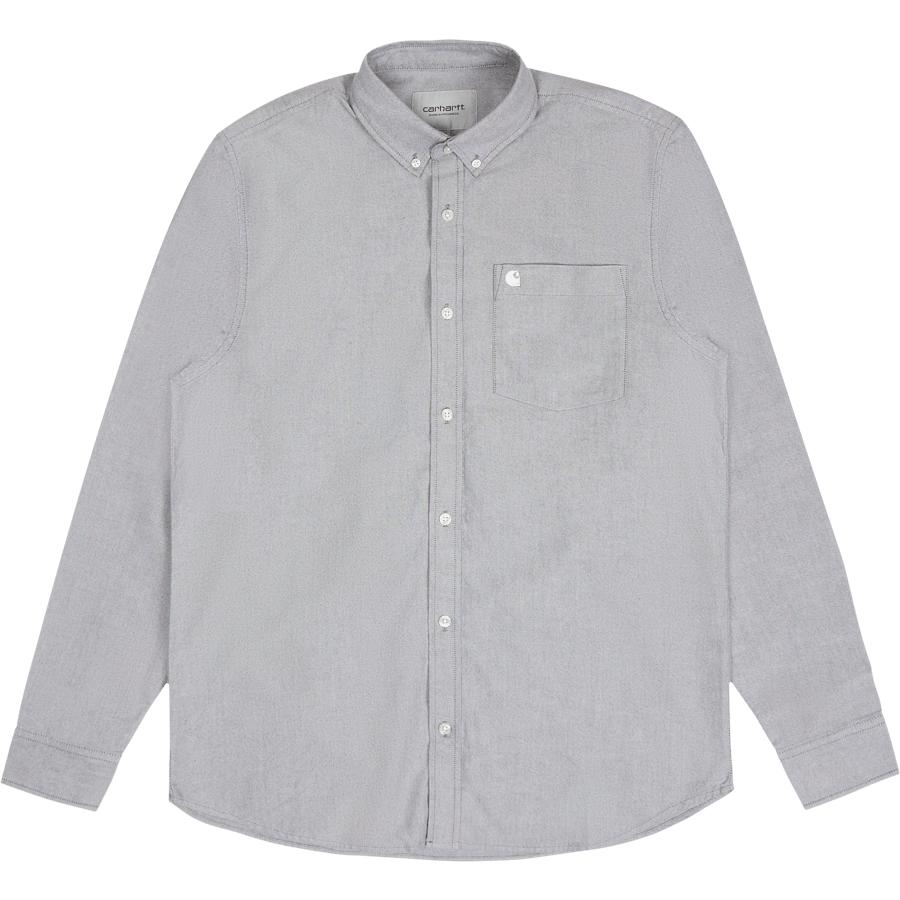 L/s C-logo Shirt Black / White