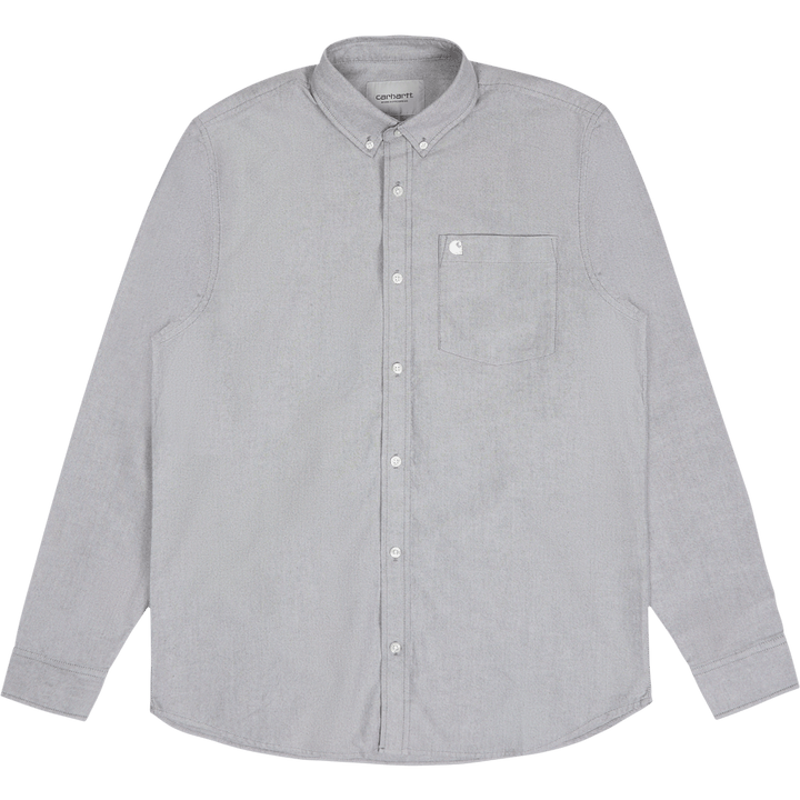 L/s C-logo Shirt Black / White