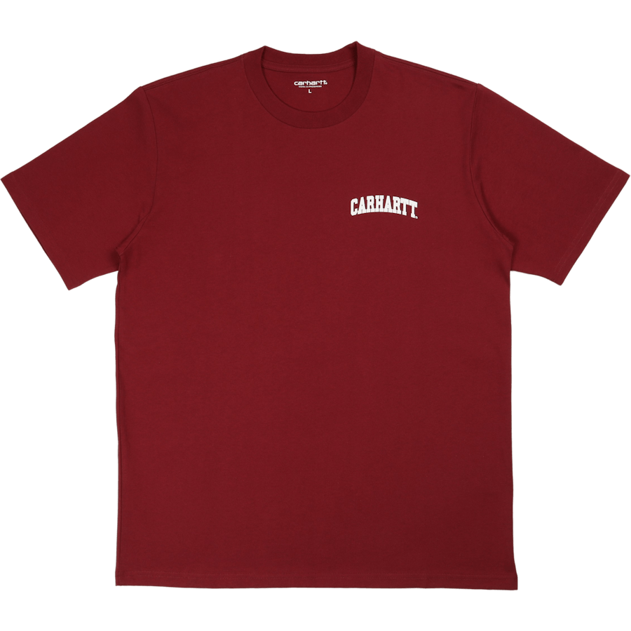 S/s University Script T-shirt Corvina / White