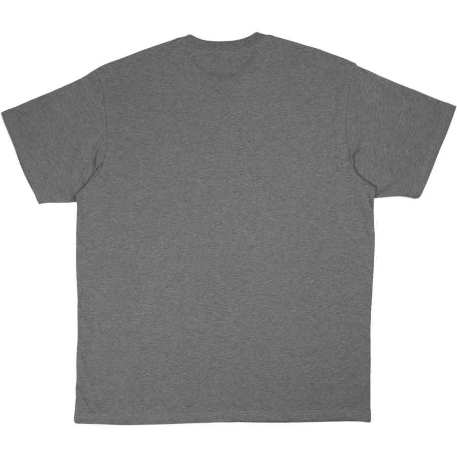 S/s Script Embroidery T-shirt Grey Heather / White