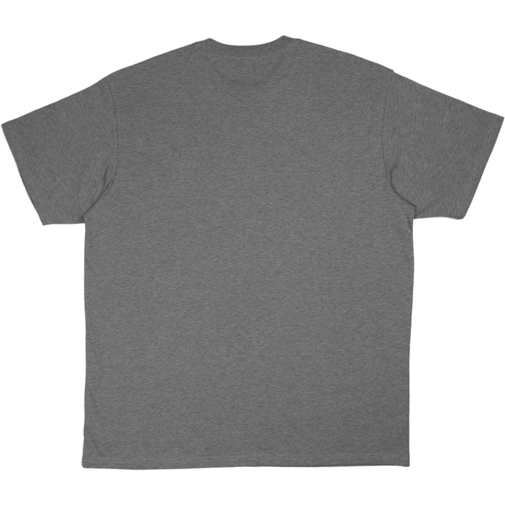 S/s Script Embroidery T-shirt Grey Heather / White