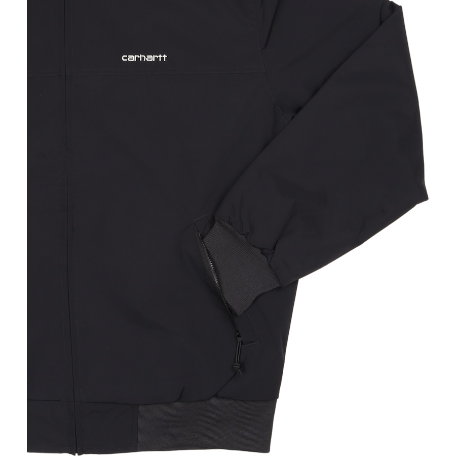 Hooded Sail Jacket Black / White