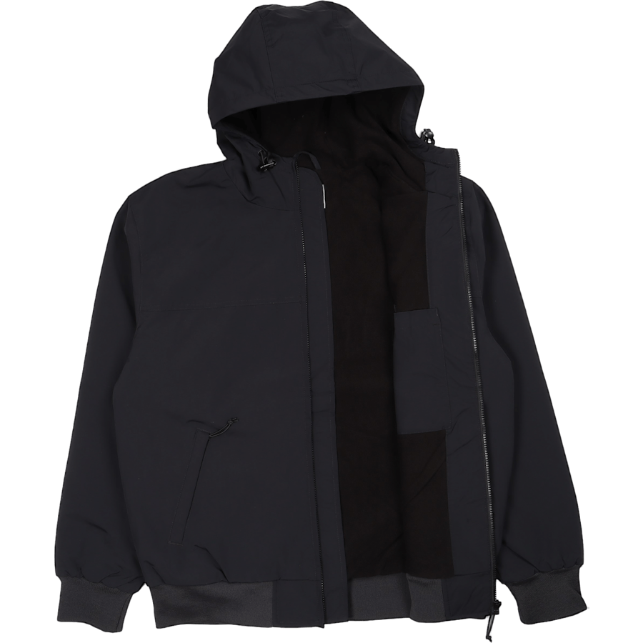 Hooded Sail Jacket Black / White