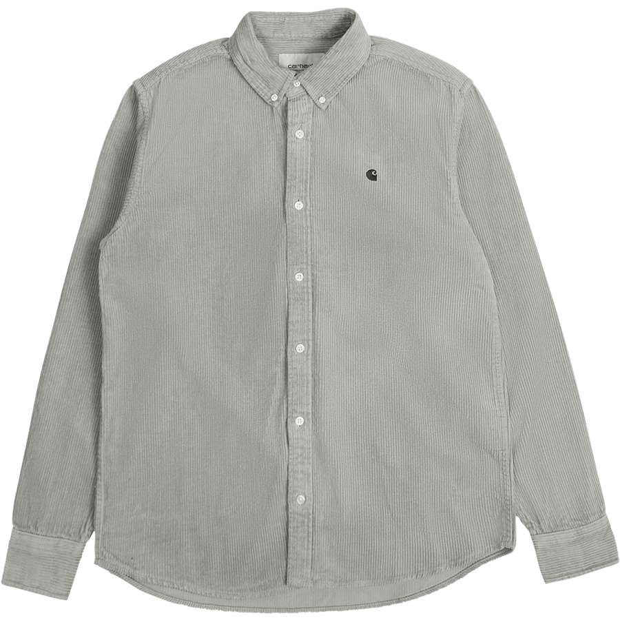 L/s Madison Cord Shirt Misty Sage / Black