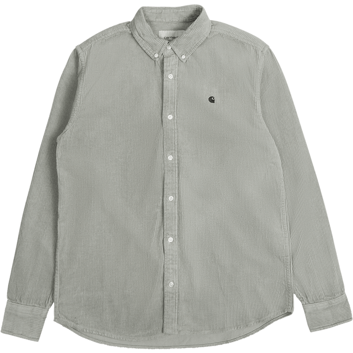 L/s Madison Cord Shirt Misty Sage / Black