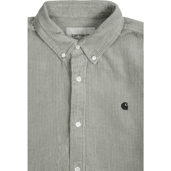 L/s Madison Cord Shirt Misty Sage / Black