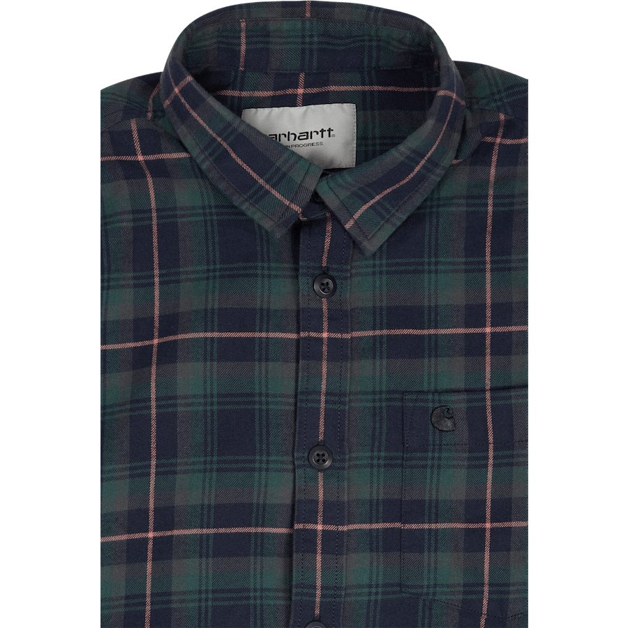 Camicia L/s Lermond Check, Ginepro / Scuro