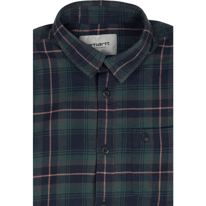Camicia L/s Lermond Check, Ginepro / Scuro