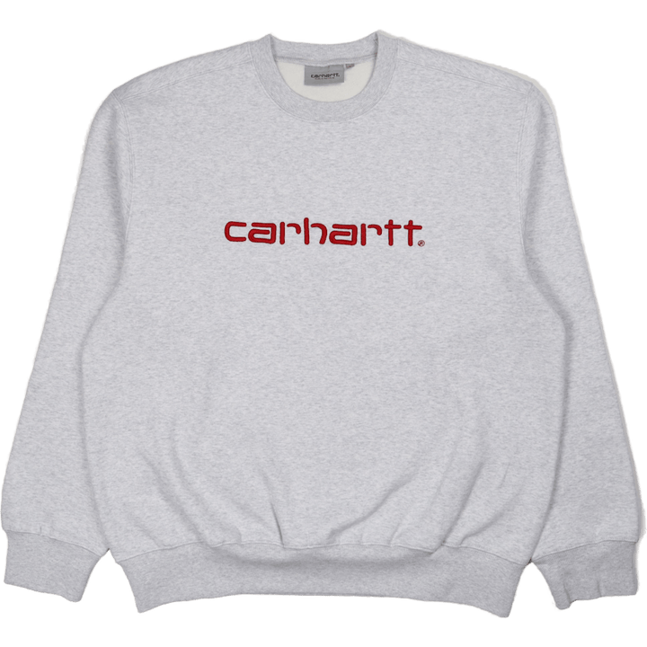 Carhartt Felpa Ash Heather / Rocket