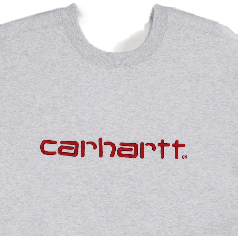 Carhartt Felpa Ash Heather / Rocket