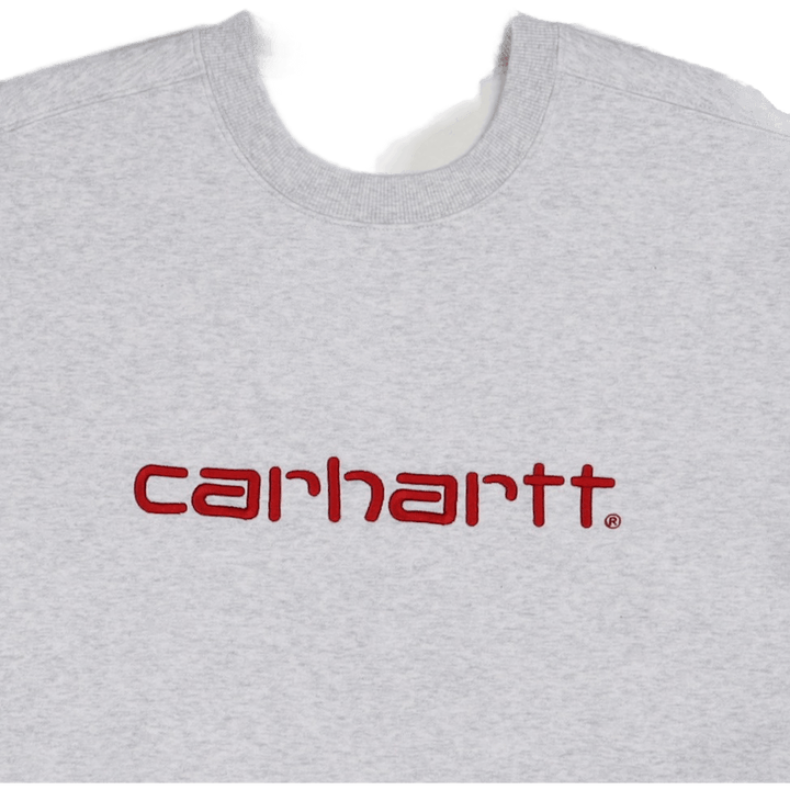 Carhartt Felpa Ash Heather / Rocket