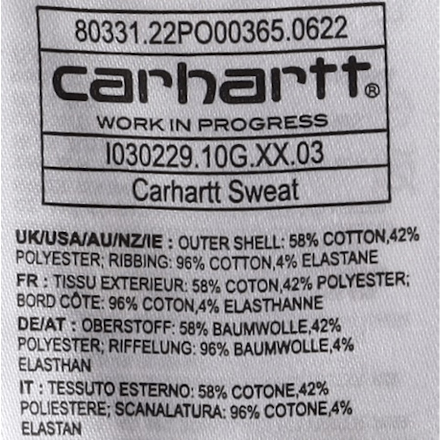 Carhartt Felpa Ash Heather / Rocket