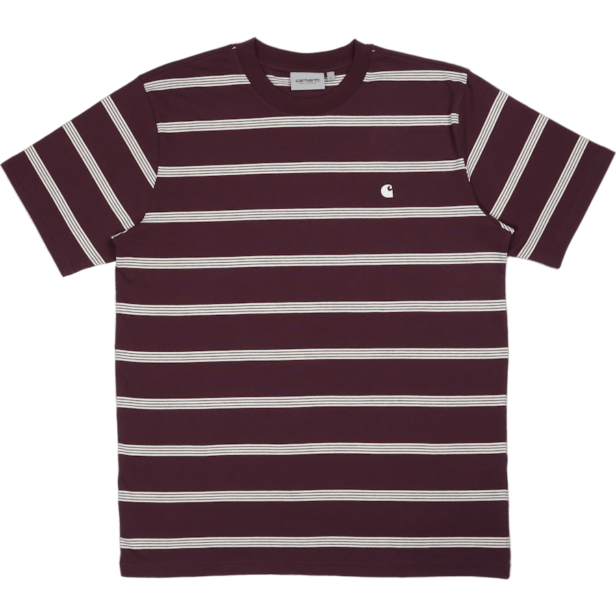 S/s Glover T-shirt Glover Stripe, Dark Plum / Wax