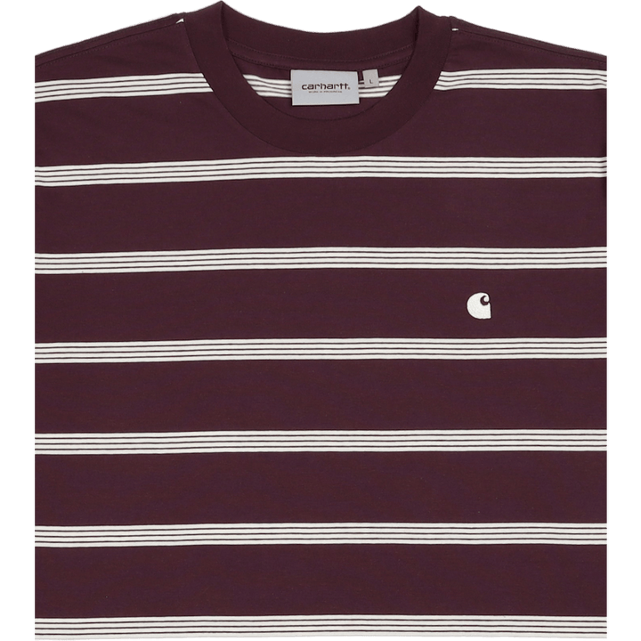 S/s Glover T-shirt Glover Stripe, Dark Plum / Wax