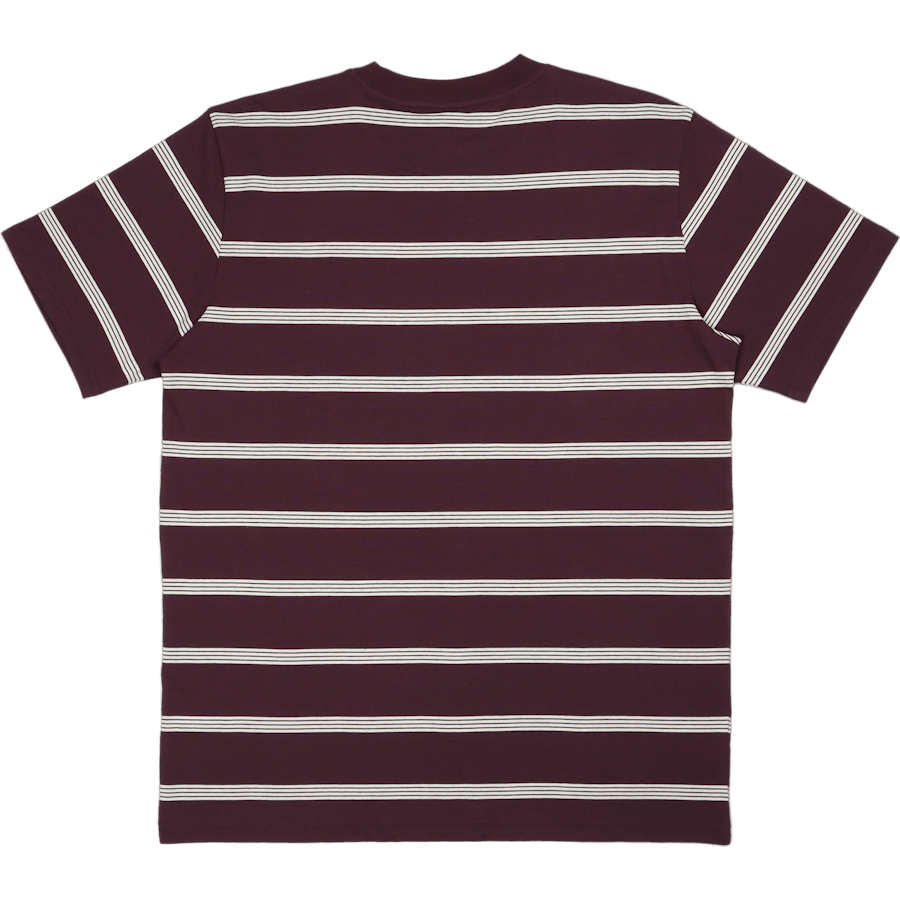S/s Glover T-shirt Glover Stripe, Dark Plum / Wax