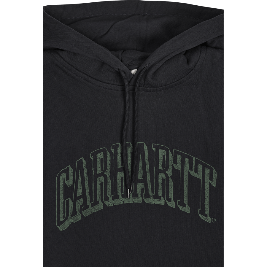 Hooded Scrawl Sweat Dark Navy / Bonsa