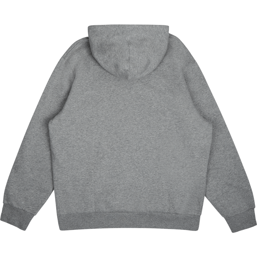 Hooded Scrawl Sweat Grey Heather / Rocket