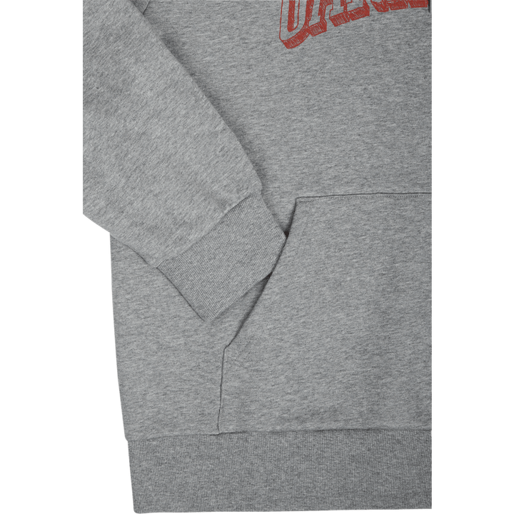 Hooded Scrawl Sweat Grey Heather / Rocket