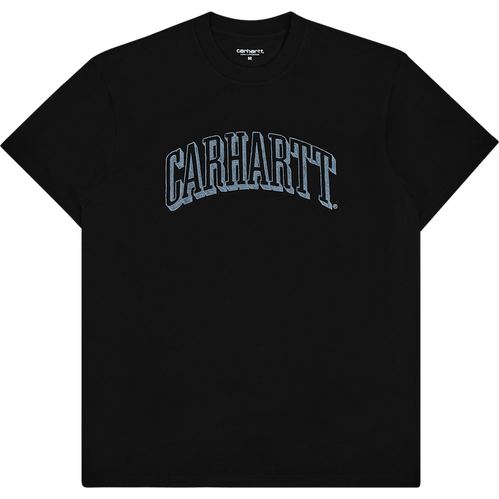 S/s Scrawl Script T-shirt Black / Misty Sky