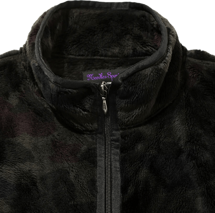 W.u. Piping Jacket - Micro Fur Charcoal