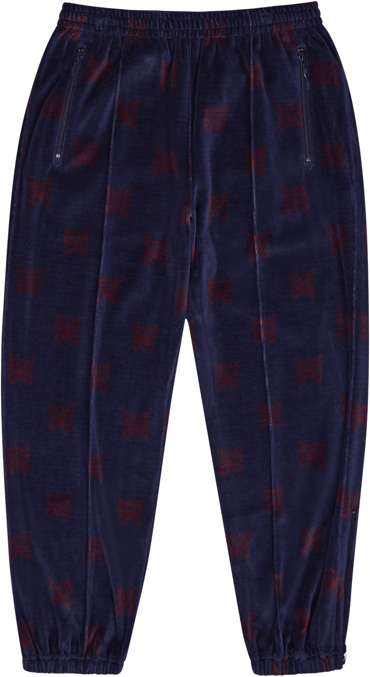 Calças de treino com fecho - C/pe Papil Navy/bordeaux