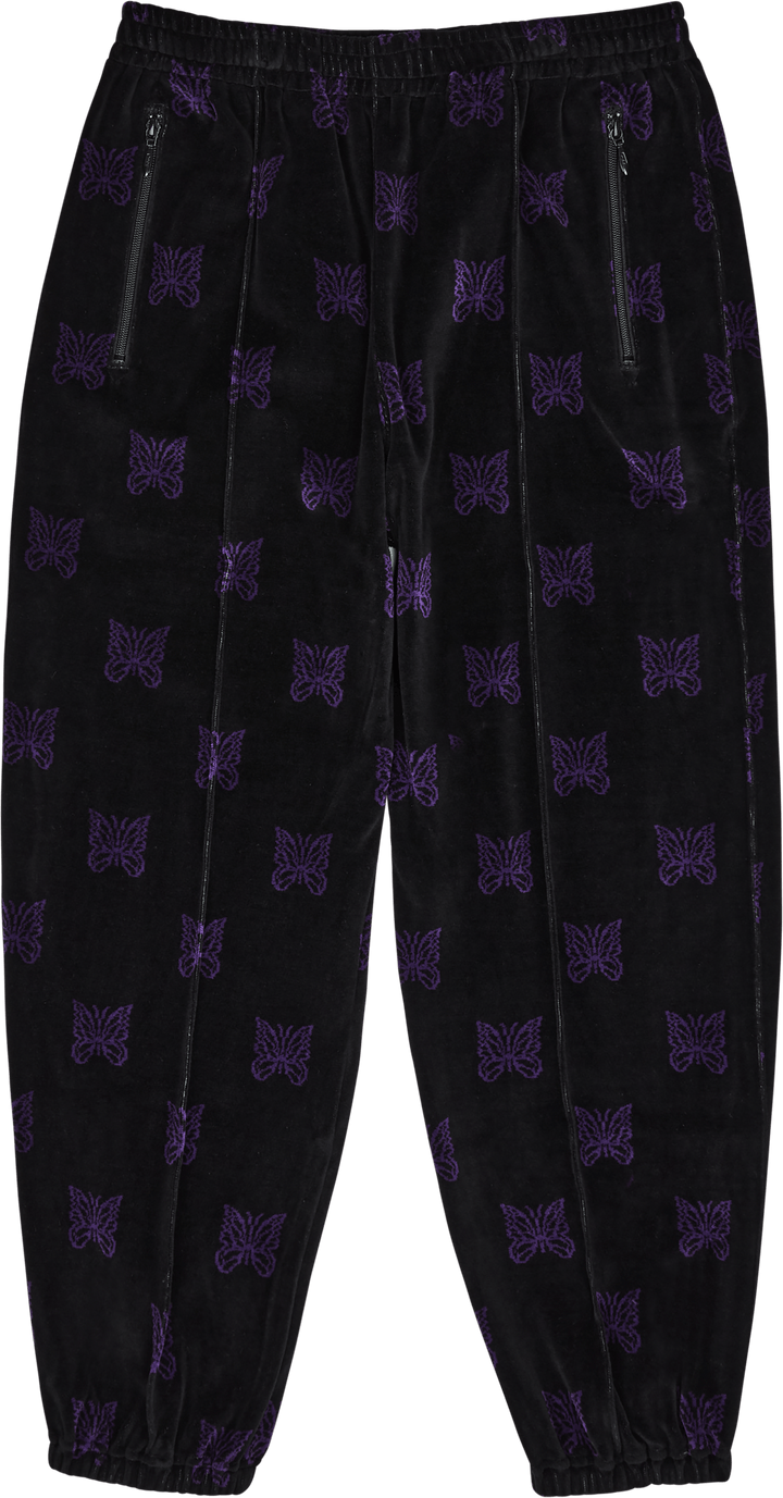 Track Pant mit Reißverschluss - C/pe Papil Schwarz/Violett