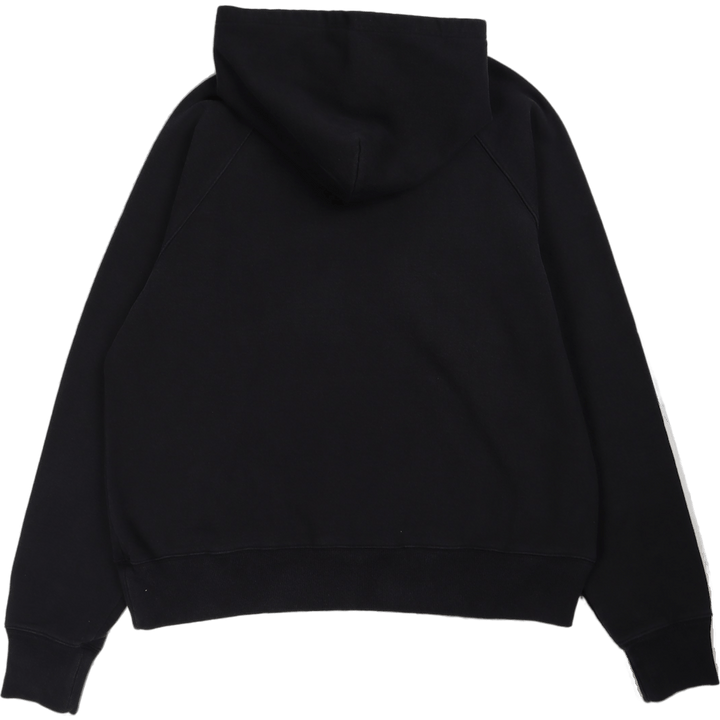 Raglan-sleeve Hood Sweat Black Ozone