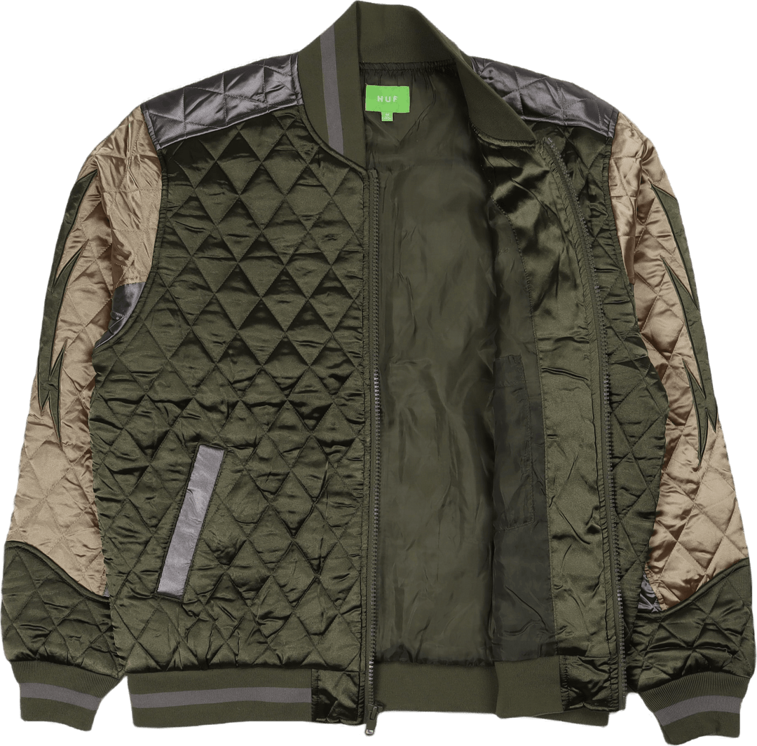 Lightining Bomber Jacket Olive