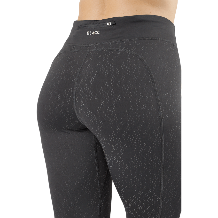 Run Reflective Tights Black/grey/silver