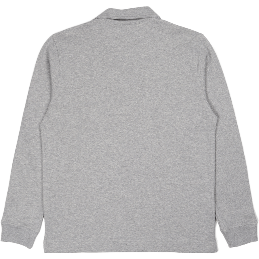 Jorn Half Zip Cotton Pullover Grey