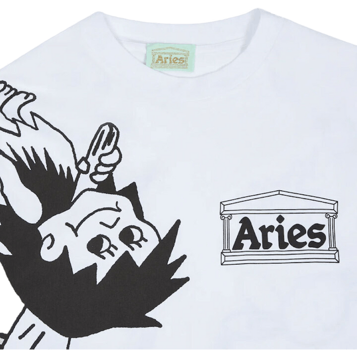 Graphic Mashup Ls Tee White