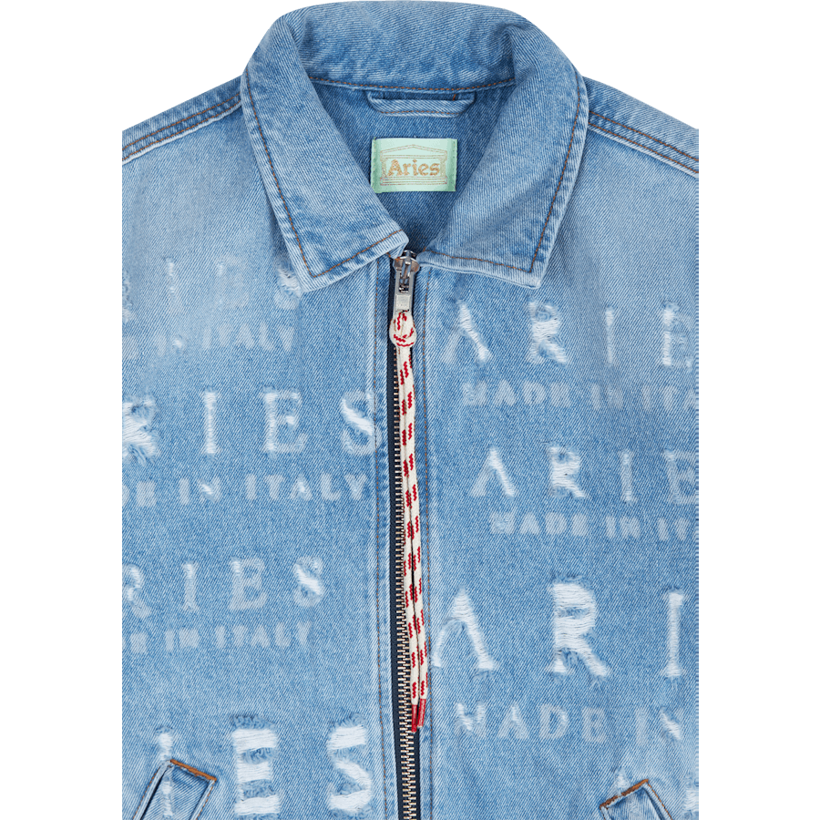 Destroyed Jean Jacket Blue