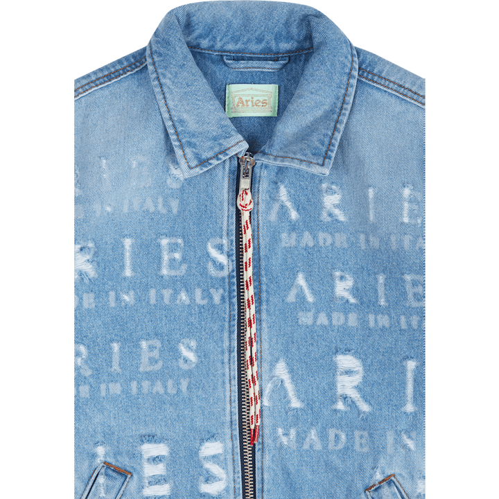 Destroyed Jean Jacket Blue