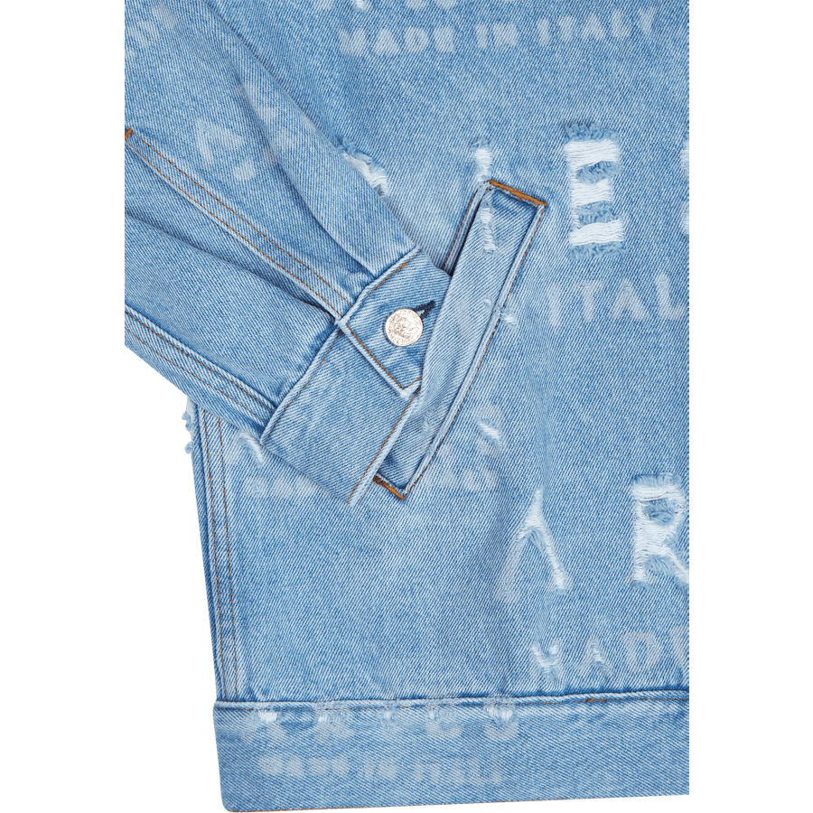 Destroyed Jean Jacket Blue