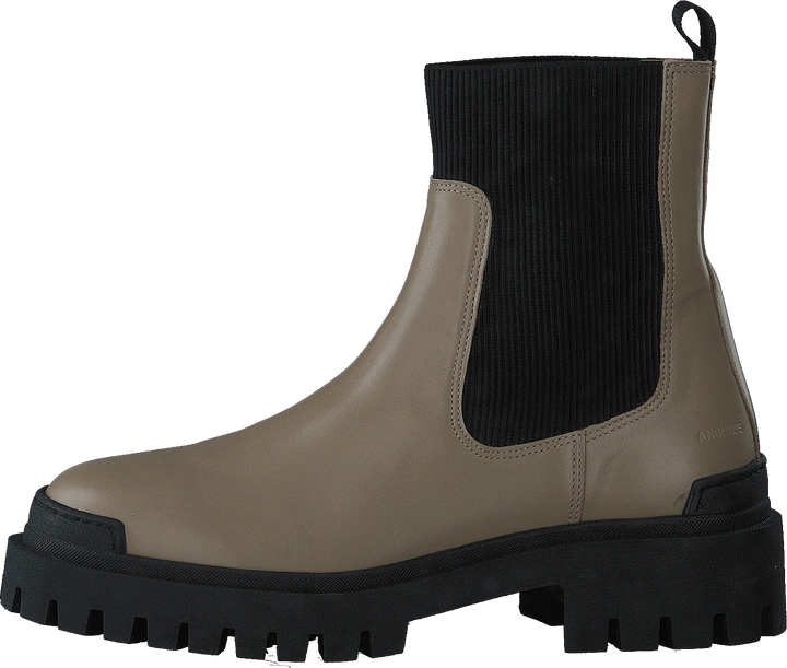 Botte avec élastique beige/noir