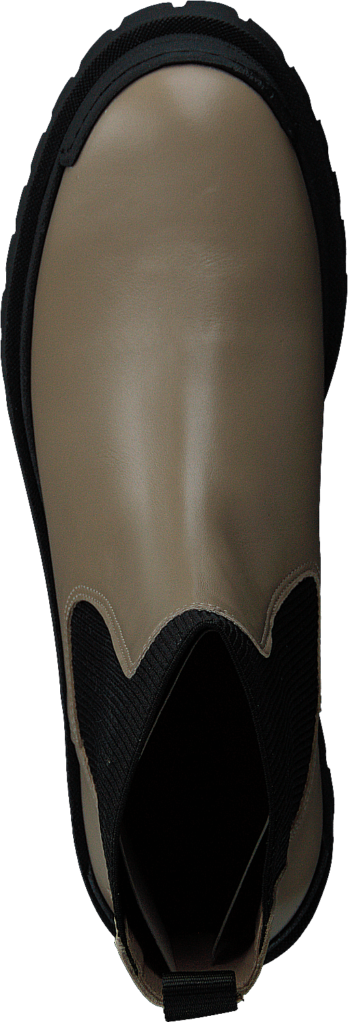 Botte avec élastique beige/noir