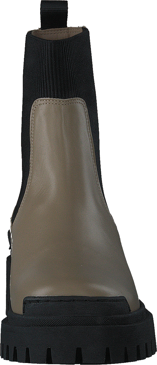 Botte avec élastique beige/noir