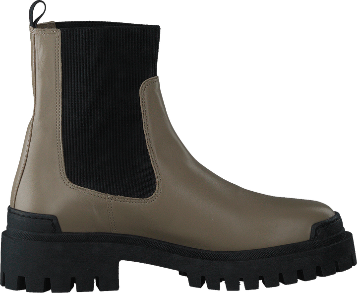 Botte avec élastique beige/noir