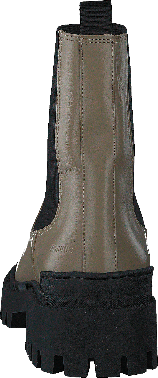 Botte avec élastique beige/noir