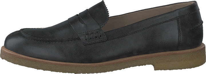 Classic Loafer With Soft Heelc Black