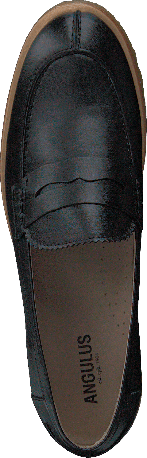 Classic Loafer With Soft Heelc Black