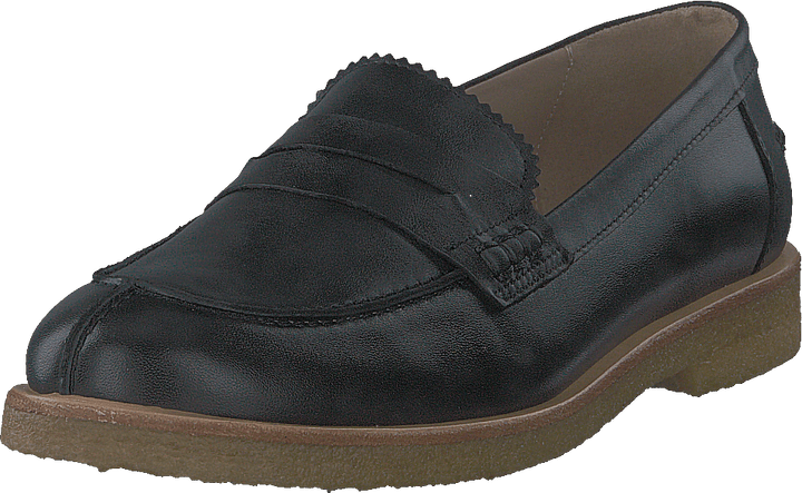 Classic Loafer With Soft Heelc Black